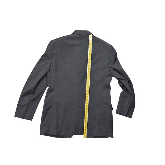 Versace Versus Men's Gray Virgin Wool Blazer Size 40/54 3 Button Made in Italy - Picture 10 of 11